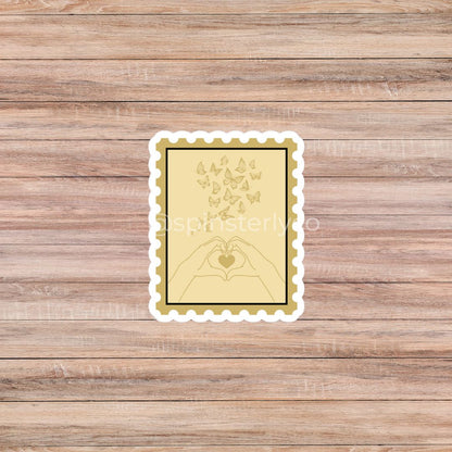 Watercolor Postage Stamp Sticker Pack | 12-Piece Musical Era Collection - Spinsterly Co