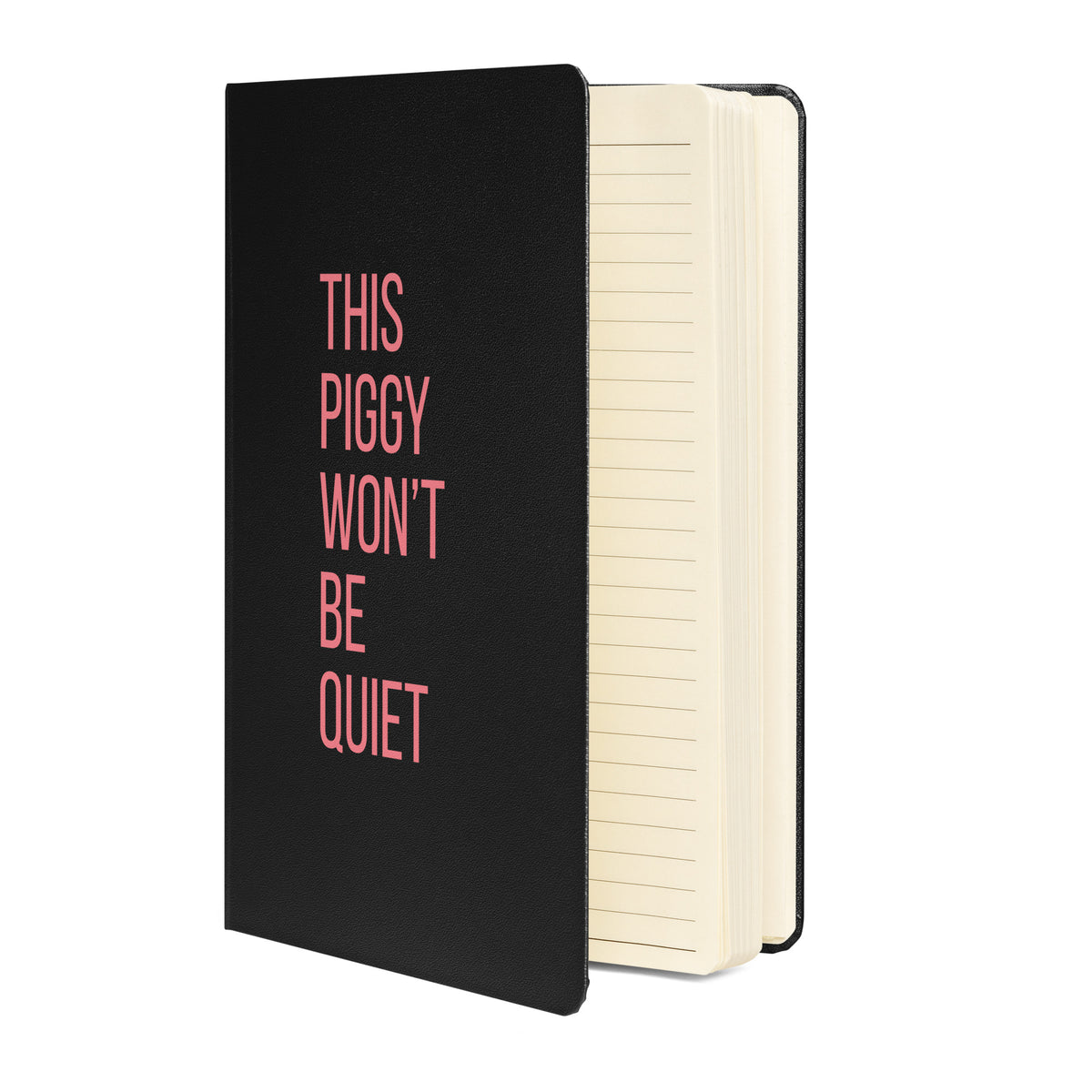 This Piggy Won't Be Quiet Notebook | Feminist Hardcover Lined Journal - Spinsterly Co