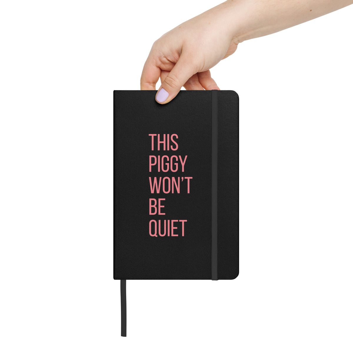 This Piggy Won't Be Quiet Notebook | Feminist Hardcover Lined Journal - Spinsterly Co
