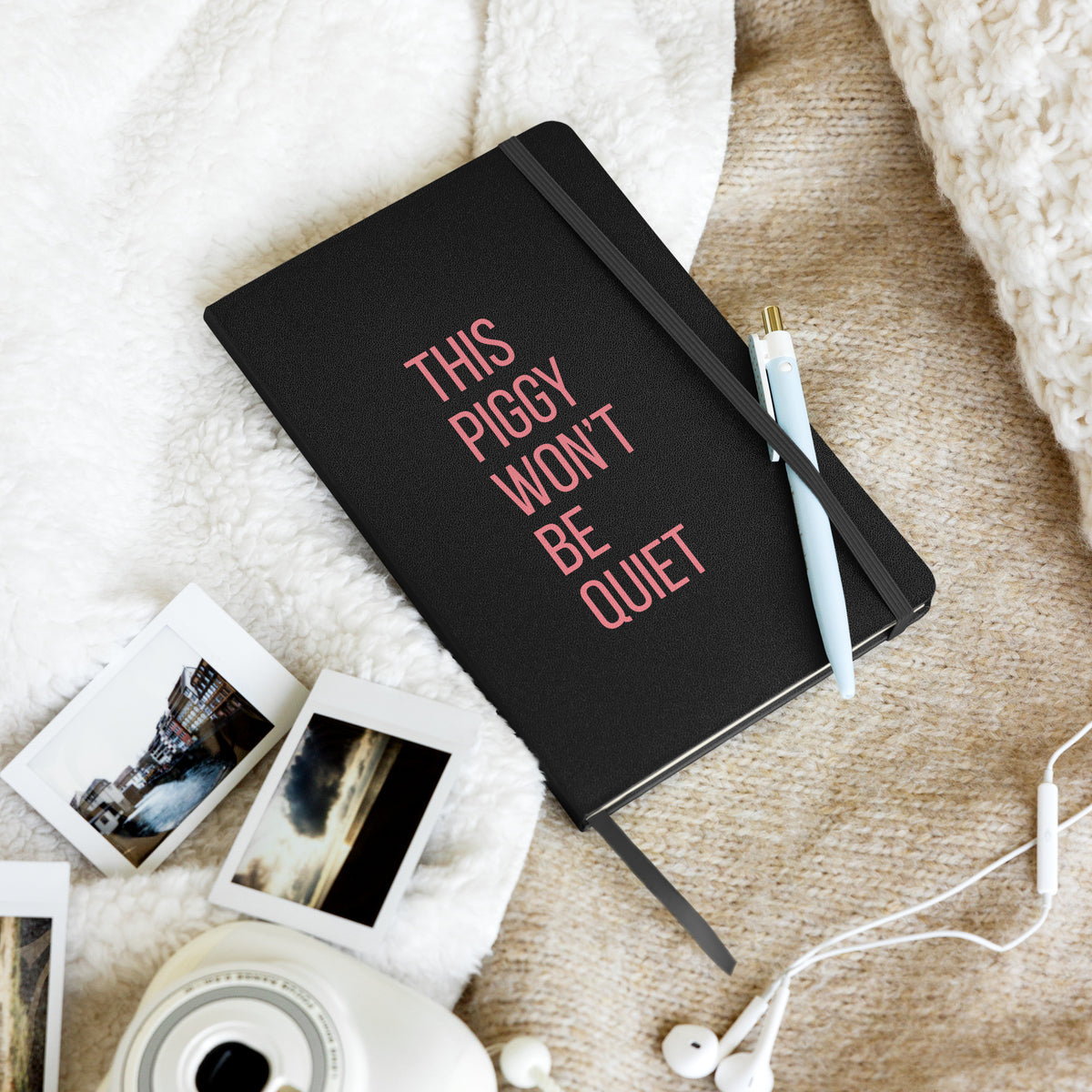 This Piggy Won't Be Quiet Notebook | Feminist Hardcover Lined Journal - Spinsterly Co