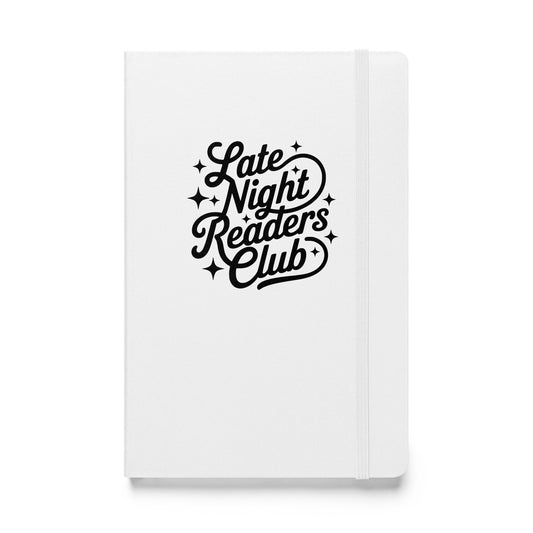 Late Night Readers Club Notebook | Bookish Retro Script Hardcover Journal - Spinsterly Co
