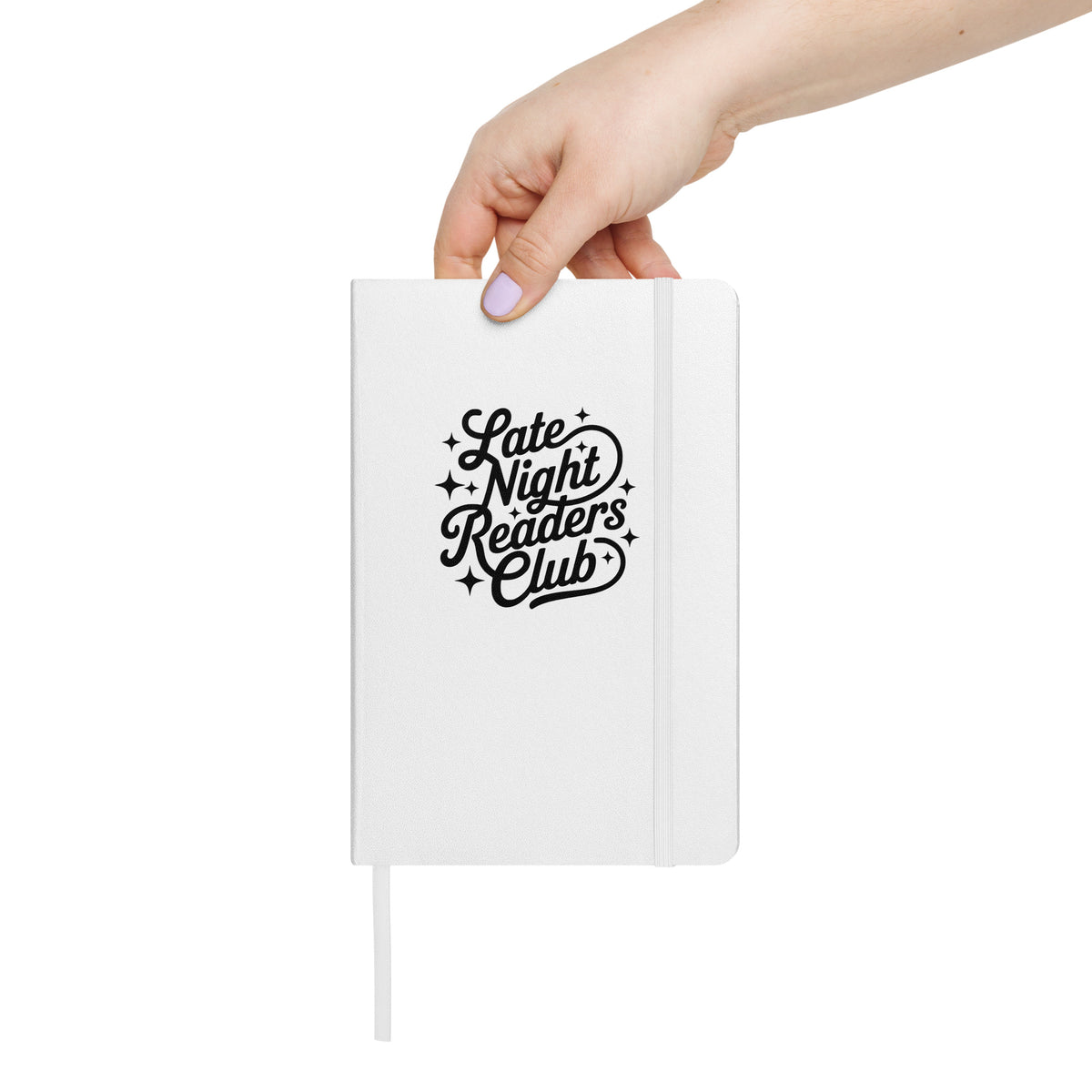 Late Night Readers Club Notebook | Bookish Retro Script Hardcover Journal - Spinsterly Co