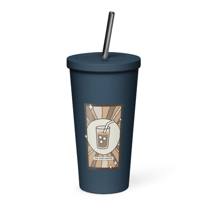 The Iced Coffee Tarot Card Tumbler | 20 oz Insulated Stainless Steel Tumbler - Spinsterly Co