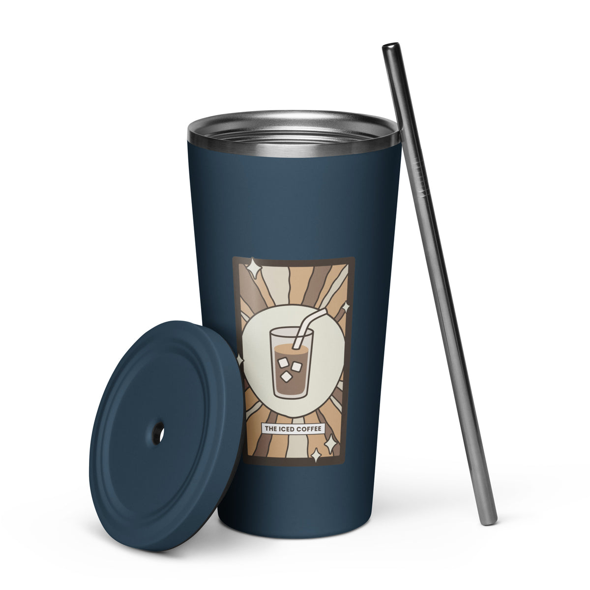 The Iced Coffee Tarot Card Tumbler | 20 oz Insulated Stainless Steel Tumbler - Spinsterly Co