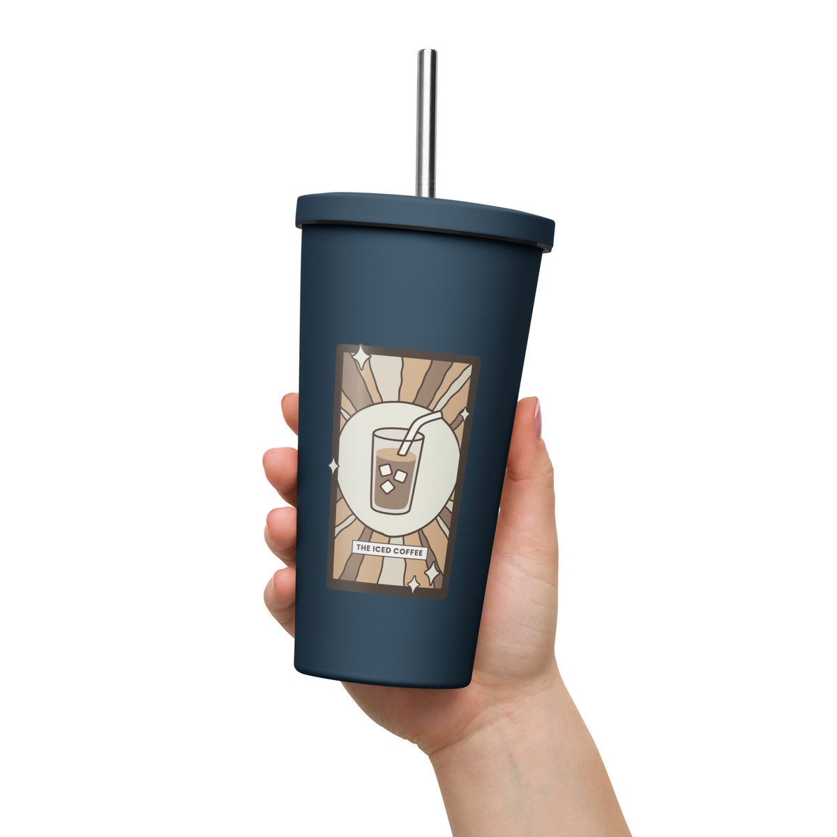The Iced Coffee Tarot Card Tumbler | 20 oz Insulated Stainless Steel Tumbler - Spinsterly Co