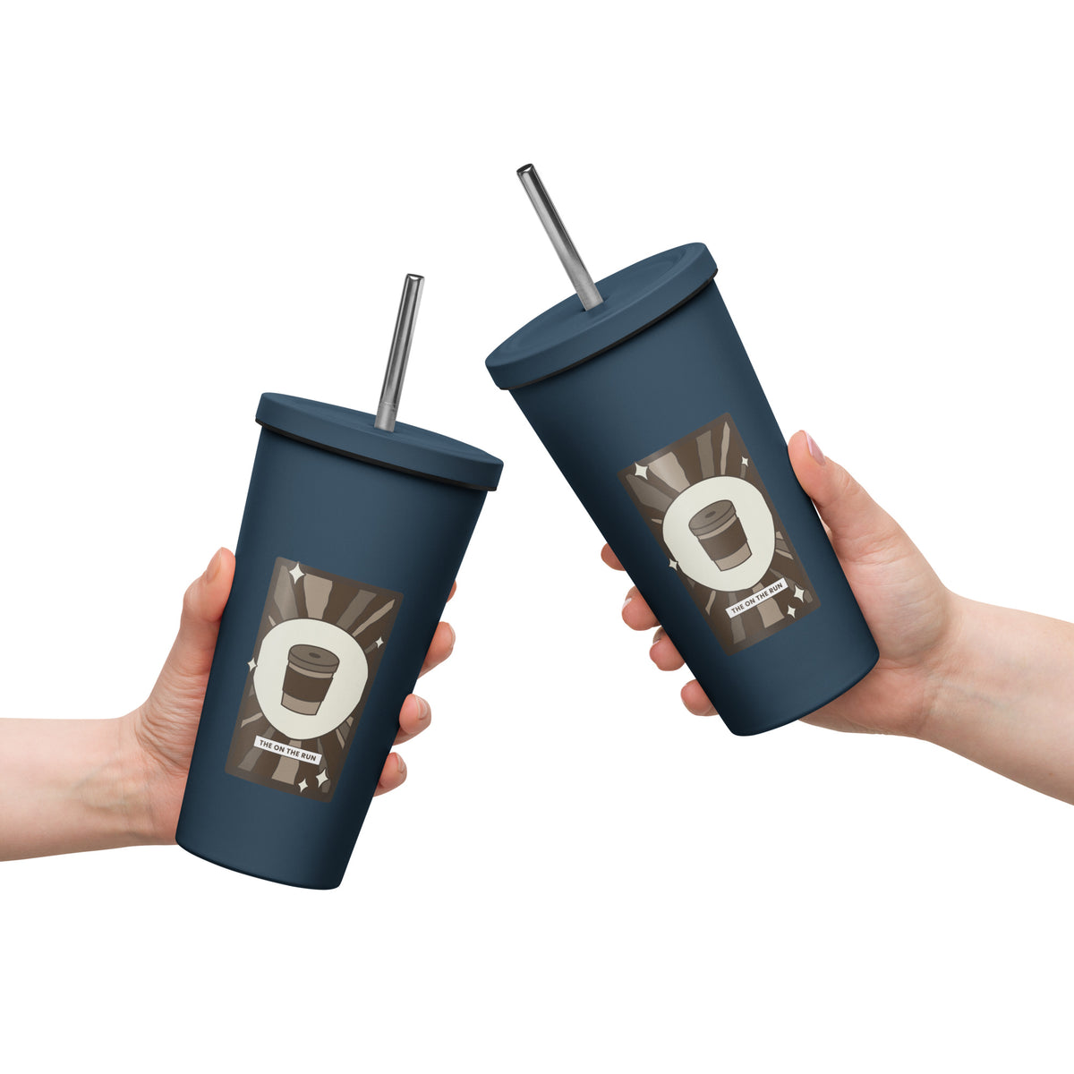 The On The Run Tarot Card Coffee Tumbler | Insulated Stainless Steel Tumbler - Spinsterly Co