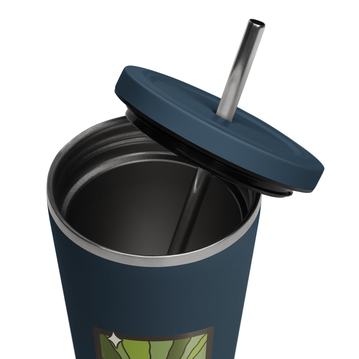 The Matcha Tarot Card Tumbler | 20 oz Insulated Stainless Steel Tumbler with Straw - Spinsterly Co