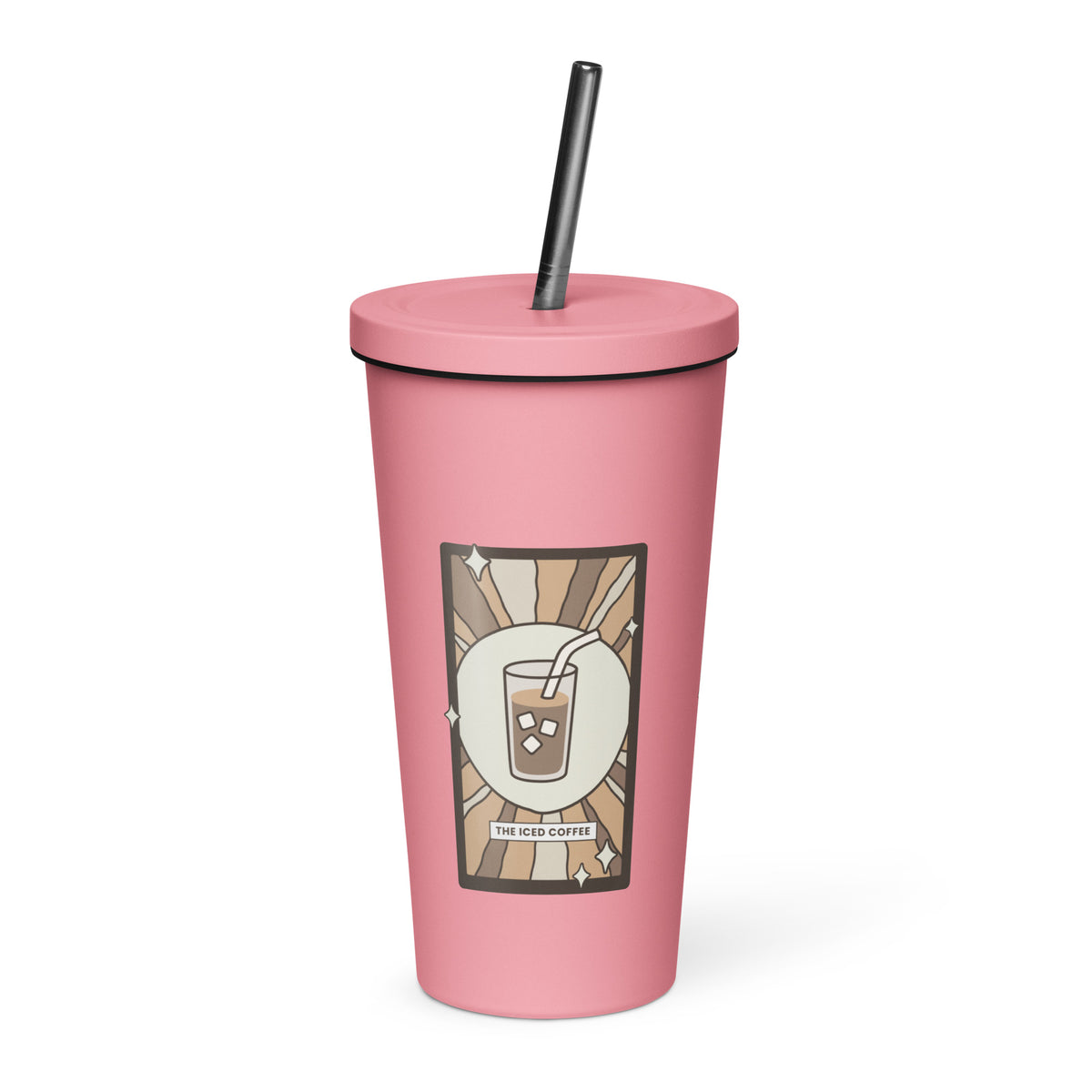 The Iced Coffee Tarot Card Tumbler | 20 oz Insulated Stainless Steel Tumbler - Spinsterly Co