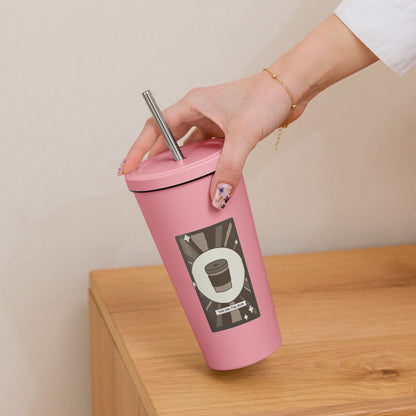 The On The Run Tarot Card Coffee Tumbler | Insulated Stainless Steel Tumbler - Spinsterly Co