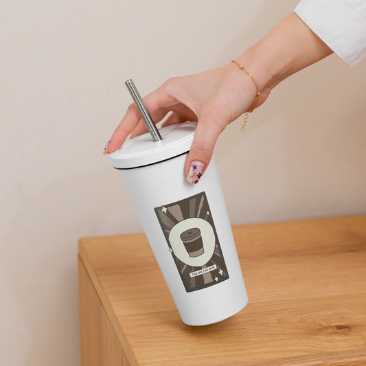 The On The Run Tarot Card Coffee Tumbler | Insulated Stainless Steel Tumbler - Spinsterly Co