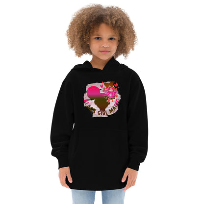 Black Girl Magic Kids Fleece Hoodie | Girls Empowerment Graphic Hoodie - Spinsterly Co