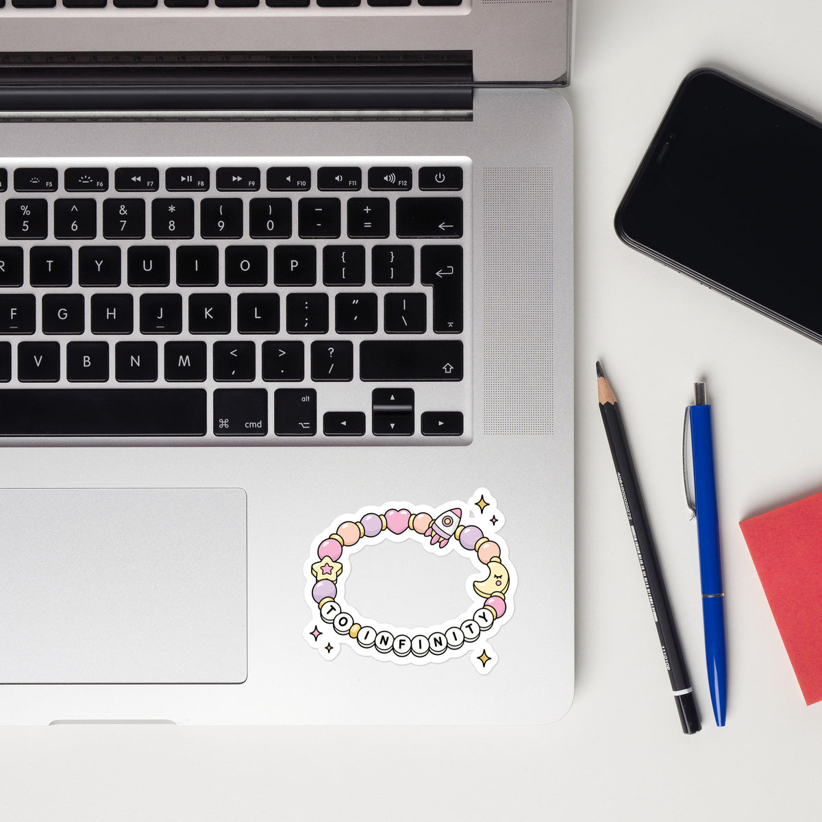Friendship Bracelet Bubble-Free Vinyl Sticker | To Infiniti Design - Spinsterly Co