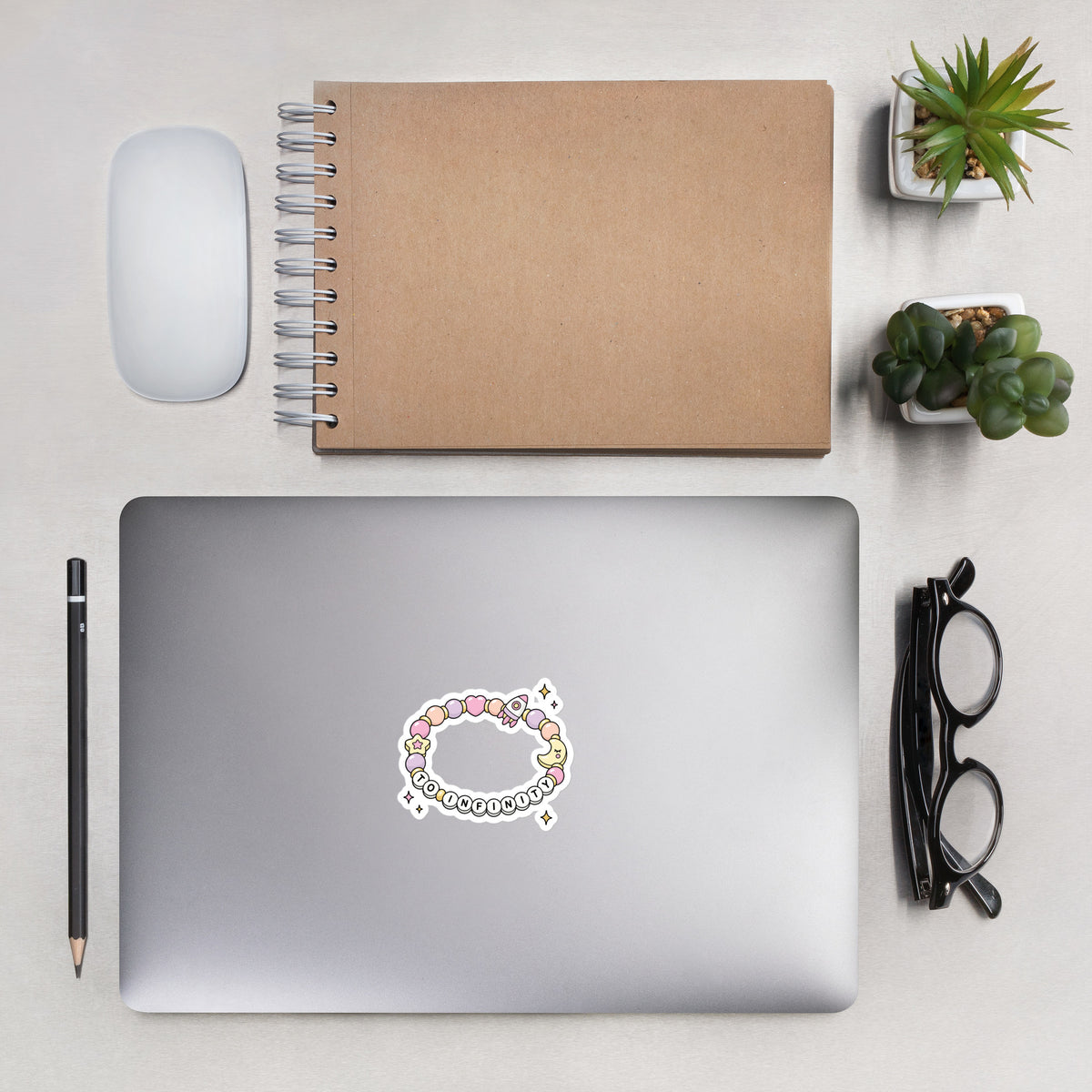 Friendship Bracelet Bubble-Free Vinyl Sticker | To Infiniti Design - Spinsterly Co