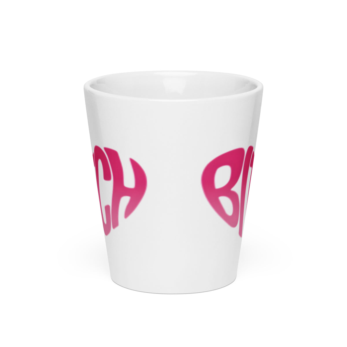 BITCH Bold Bubbly Pink Latte Mug | Funny Feminist Sassy Coffee Cup Gift - Spinsterly Co
