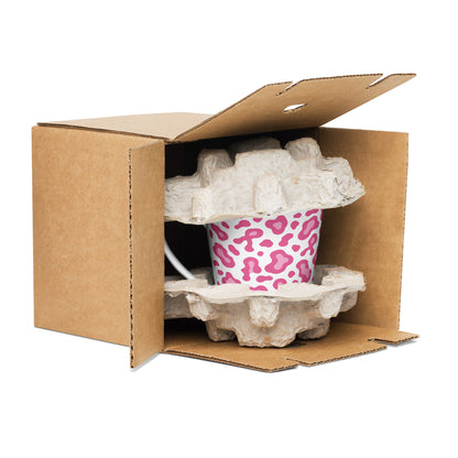 Pink Leopard Print Latte Mug | Breast Cancer Awareness Month - Spinsterly Co