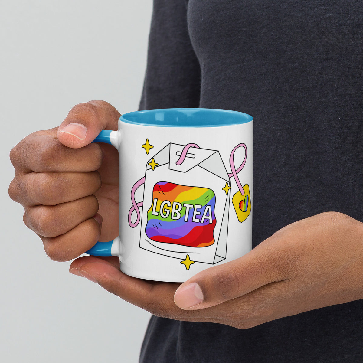 LGBTea Rainbow Ceramic Mug | Pride Tea Mug - Spinsterly Co