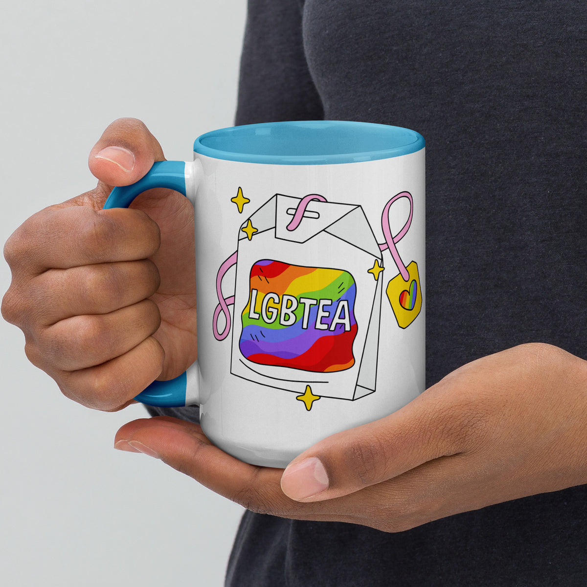 LGBTea Rainbow Ceramic Mug | Pride Tea Mug - Spinsterly Co