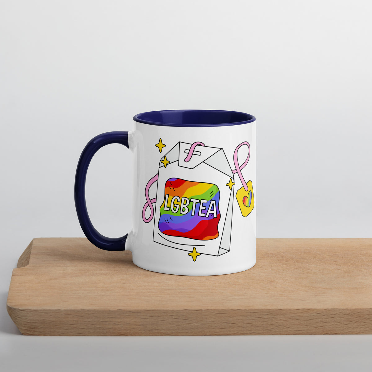LGBTea Rainbow Ceramic Mug | Pride Tea Mug - Spinsterly Co