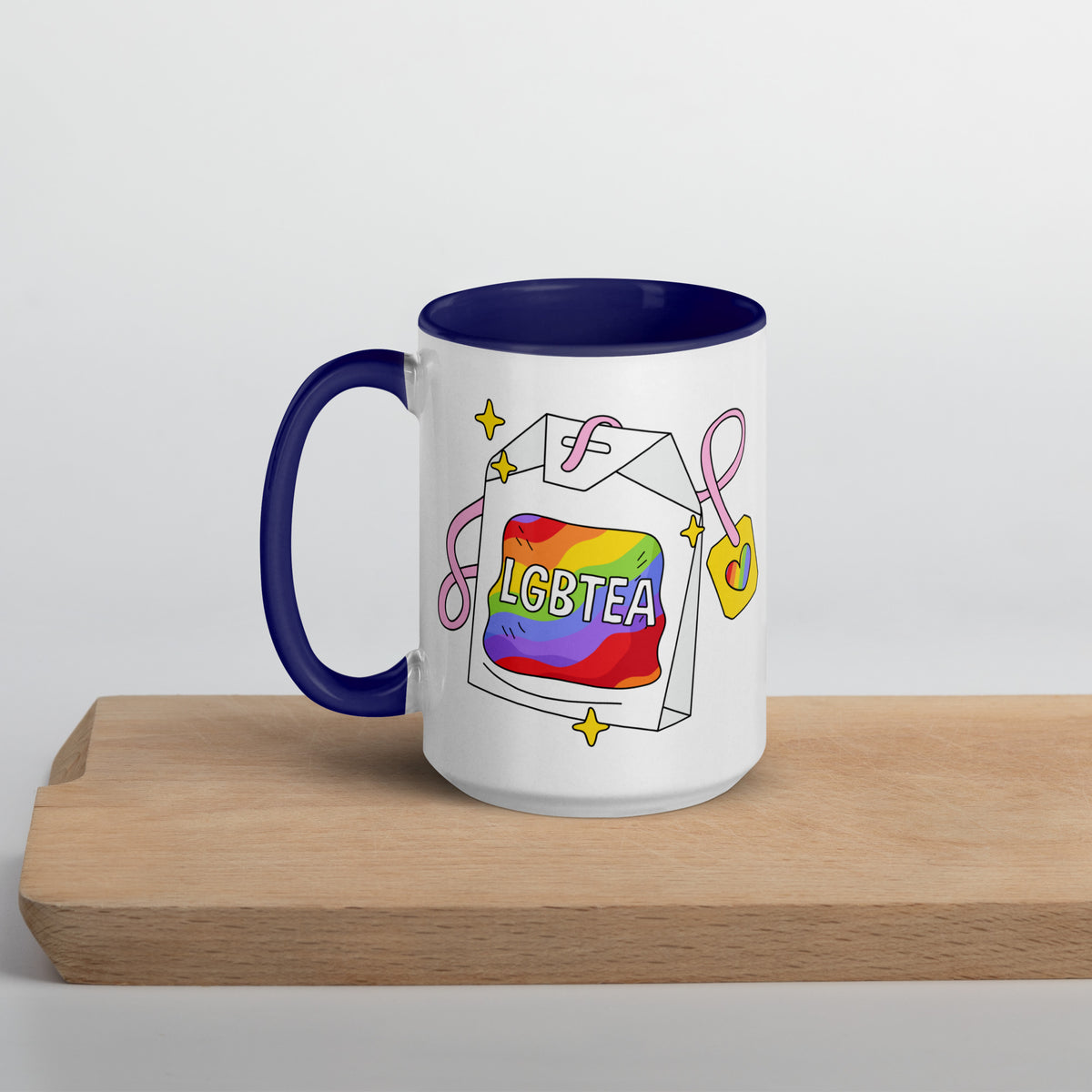 LGBTea Rainbow Ceramic Mug | Pride Tea Mug - Spinsterly Co