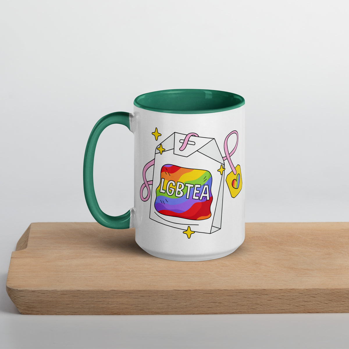 LGBTea Rainbow Ceramic Mug | Pride Tea Mug - Spinsterly Co