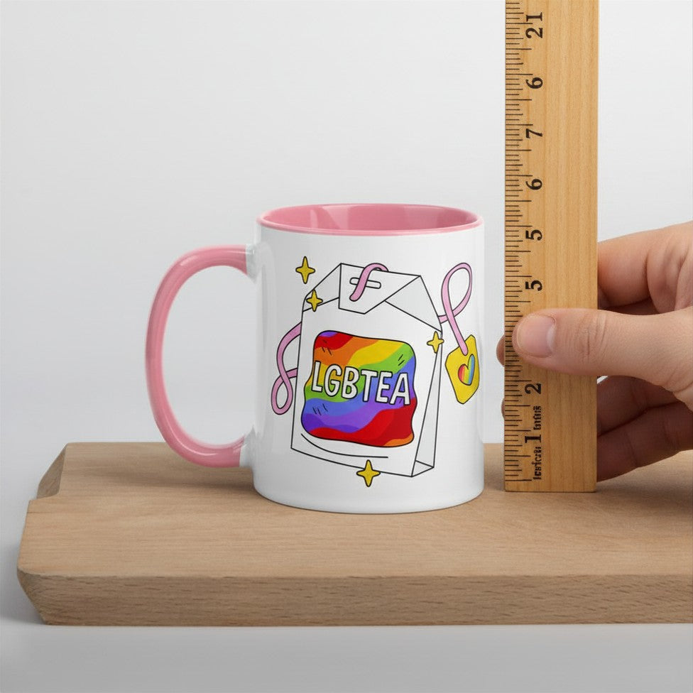 LGBTea Rainbow Ceramic Mug | Pride Tea Mug - Spinsterly Co