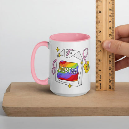 LGBTea Rainbow Ceramic Mug | Pride Tea Mug - Spinsterly Co
