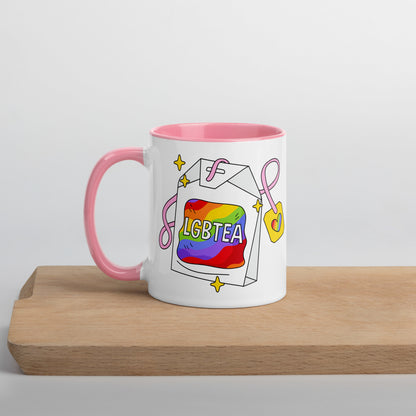LGBTea Rainbow Ceramic Mug | Pride Tea Mug - Spinsterly Co