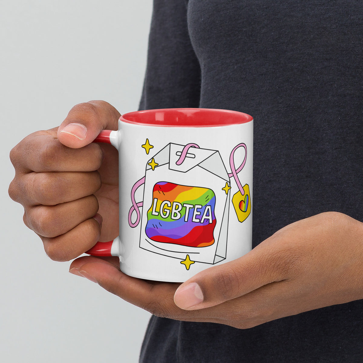 LGBTea Rainbow Ceramic Mug | Pride Tea Mug - Spinsterly Co