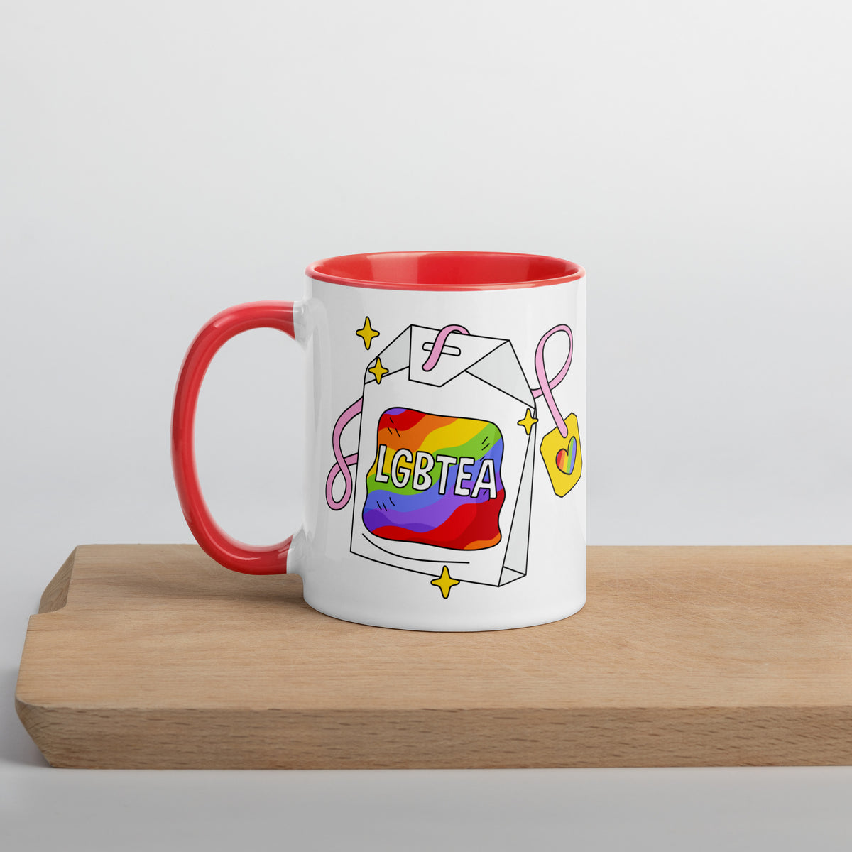 LGBTea Rainbow Ceramic Mug | Pride Tea Mug - Spinsterly Co