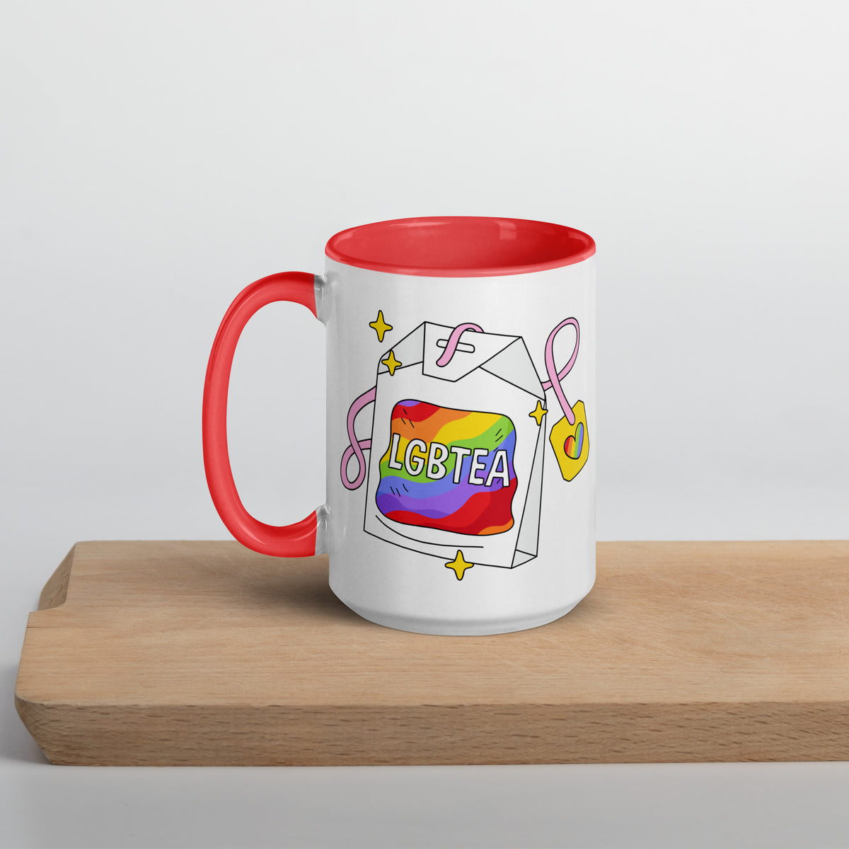 LGBTea Rainbow Ceramic Mug | Pride Tea Mug - Spinsterly Co