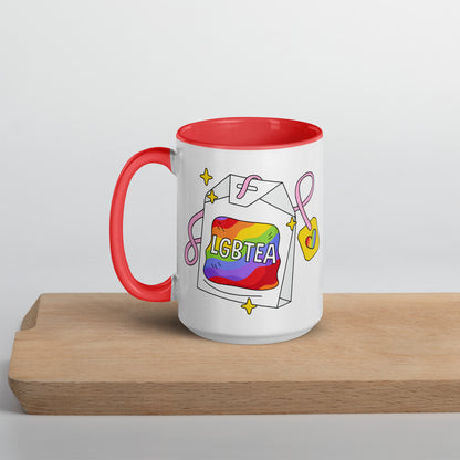 LGBTea Rainbow Ceramic Mug | Pride Tea Mug - Spinsterly Co