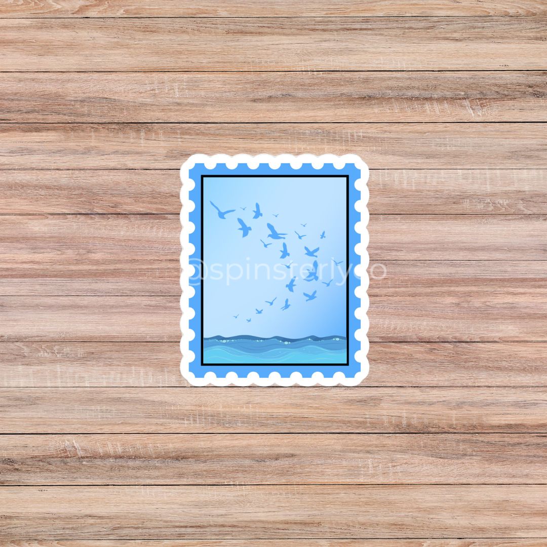 Watercolor Postage Stamp Sticker Pack | 12-Piece Musical Era Collection - Spinsterly Co