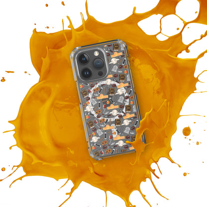 Spooky Vampire Slayer Clear MagSafe Case | Horror Collage iPhone Case - Spinsterly Co