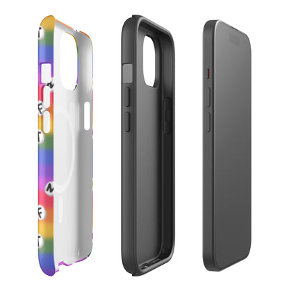 Anti-Trump Pride Rainbow iPhone MagSafe Tough Case | Dual-Layer Shock Protection - Spinsterly Co