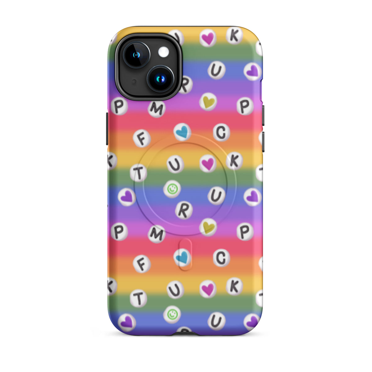 Anti-Trump Pride Rainbow iPhone MagSafe Tough Case | Dual-Layer Shock Protection - Spinsterly Co