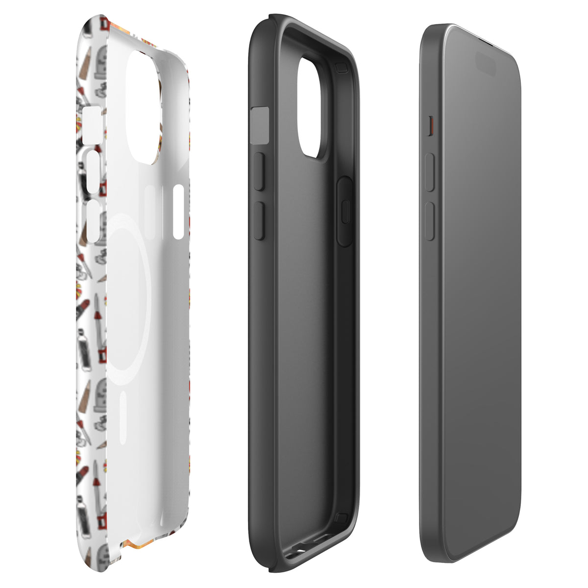 Spooky Vampire Slayer MagSafe Tough Case | Witchy Ghost Dagger Floral iPhone Case - Spinsterly Co