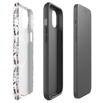 Spooky Vampire Slayer MagSafe Tough Case | Witchy Ghost Dagger Floral iPhone Case - Spinsterly Co