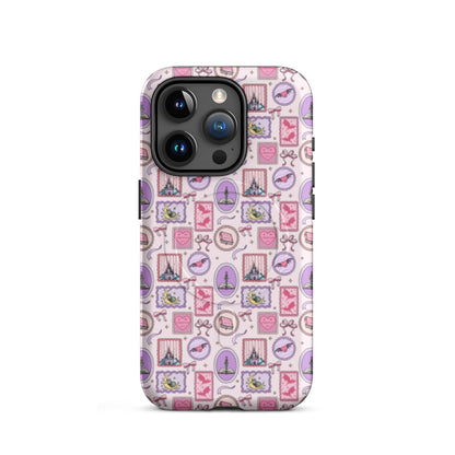Dark Romance Coquette MagSafe Tough Case | Pink Gothic Castle Bat Bow iPhone Case - Spinsterly Co