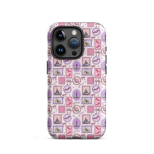 Dark Romance Coquette MagSafe Tough Case | Pink Gothic Castle Bat Bow iPhone Case - Spinsterly Co