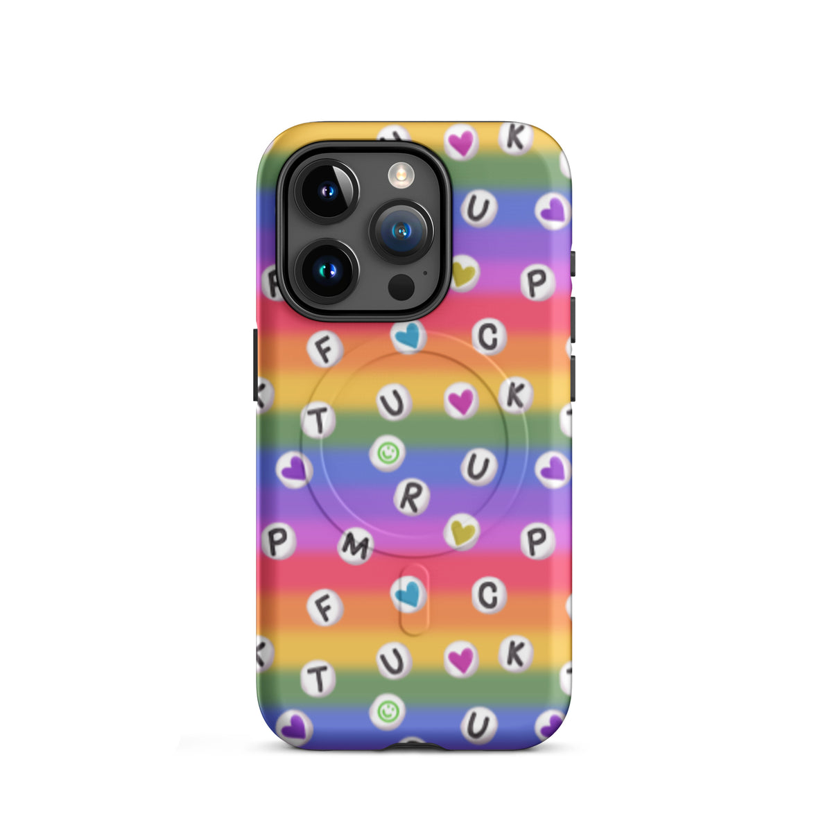 Anti-Trump Pride Rainbow iPhone MagSafe Tough Case | Dual-Layer Shock Protection - Spinsterly Co
