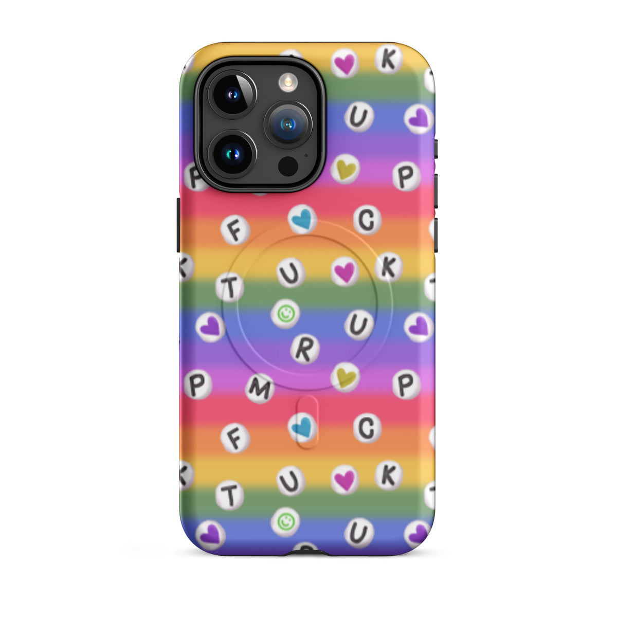 Anti-Trump Pride Rainbow iPhone MagSafe Tough Case | Dual-Layer Shock Protection - Spinsterly Co