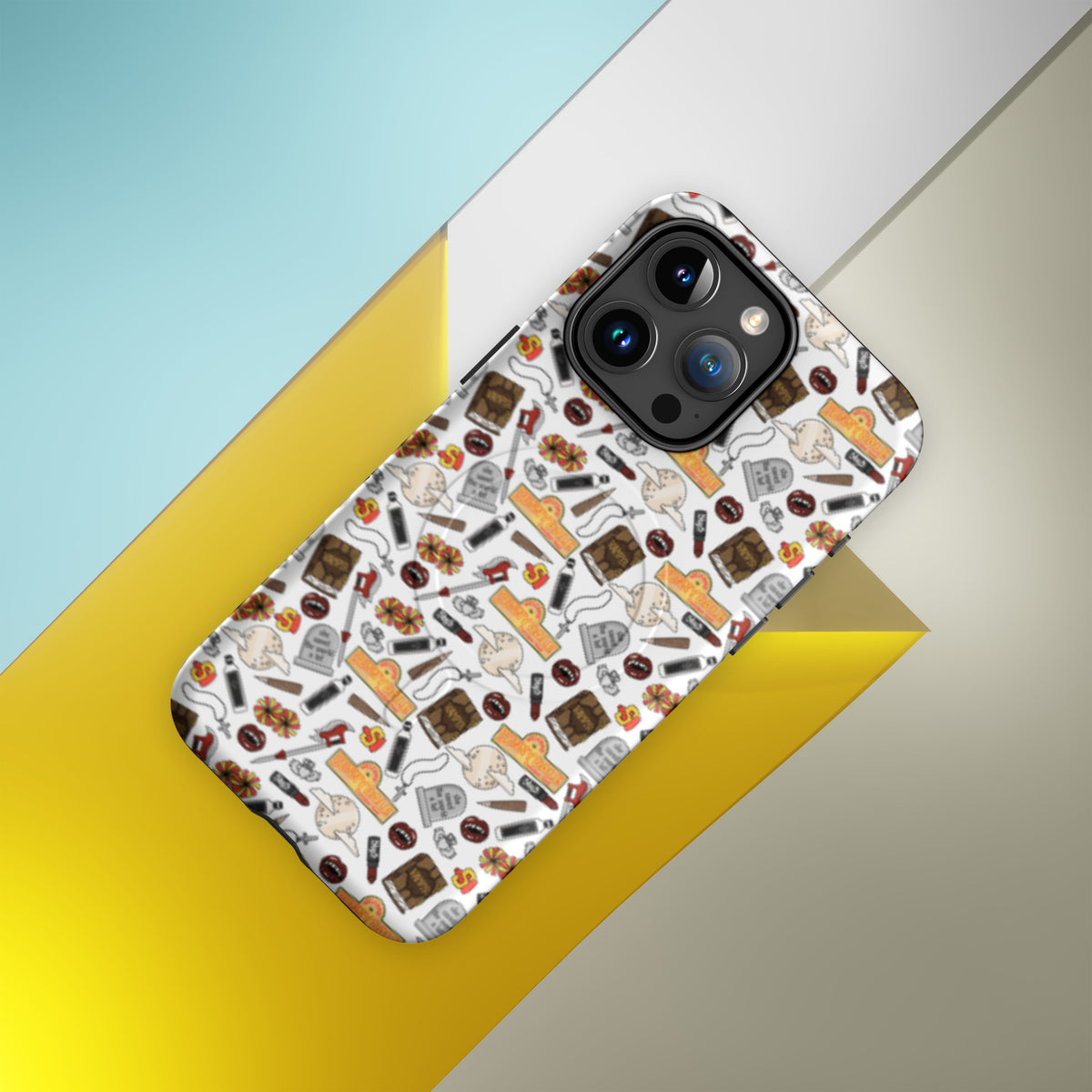 Spooky Vampire Slayer MagSafe Tough Case | Witchy Ghost Dagger Floral iPhone Case - Spinsterly Co