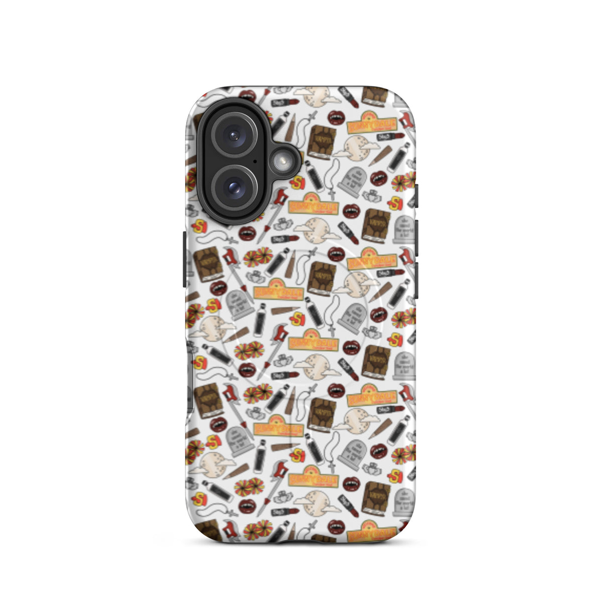 Spooky Vampire Slayer MagSafe Tough Case | Witchy Ghost Dagger Floral iPhone Case - Spinsterly Co