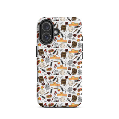 Spooky Vampire Slayer MagSafe Tough Case | Witchy Ghost Dagger Floral iPhone Case - Spinsterly Co