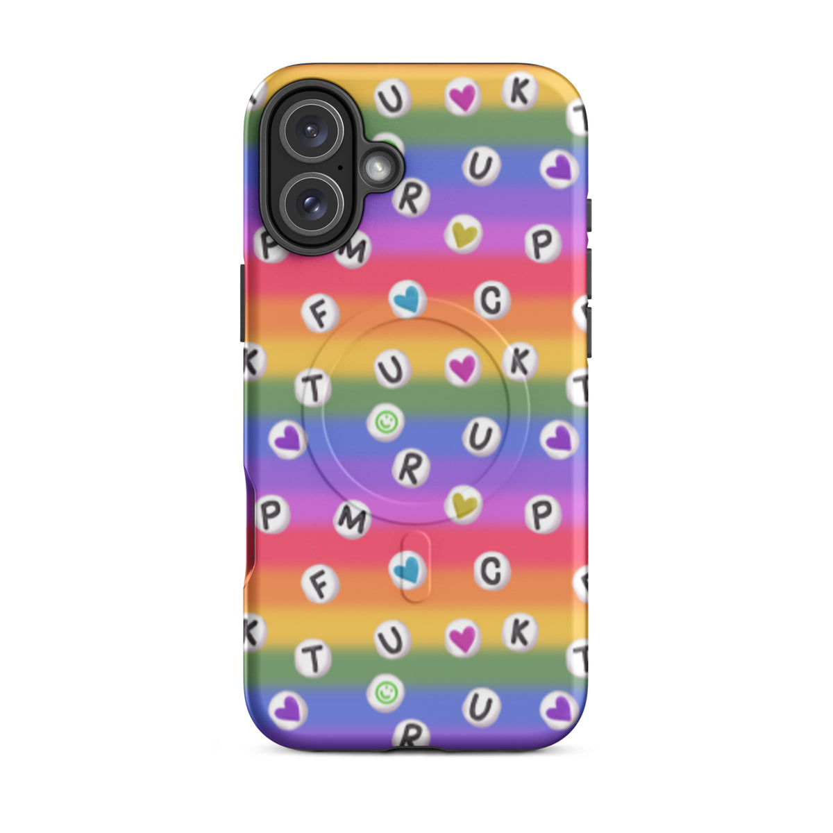 Anti-Trump Pride Rainbow iPhone MagSafe Tough Case | Dual-Layer Shock Protection - Spinsterly Co