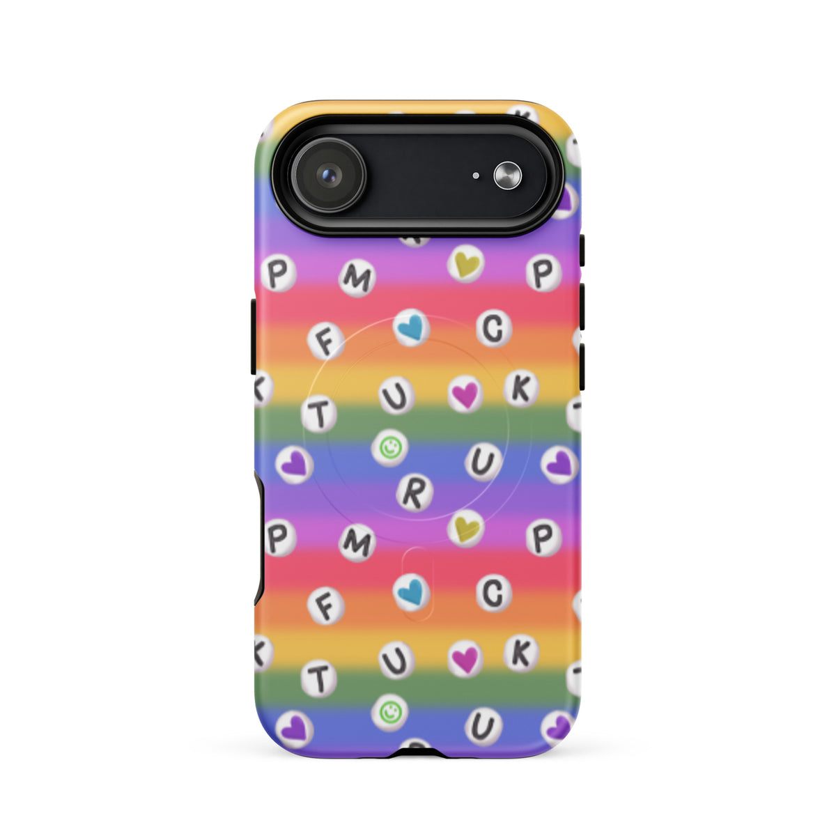 Anti-Trump Pride Rainbow iPhone MagSafe Tough Case | Dual-Layer Shock Protection - Spinsterly Co