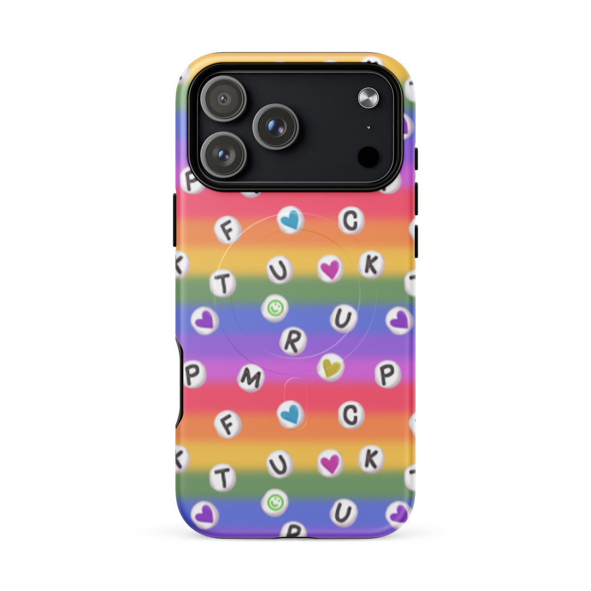 Anti-Trump Pride Rainbow iPhone MagSafe Tough Case | Dual-Layer Shock Protection - Spinsterly Co