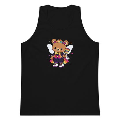 Rainbow Fairy Bear Pride Tank Top | Kawaii LGBTQ Pride Graphic Tank - Spinsterly Co