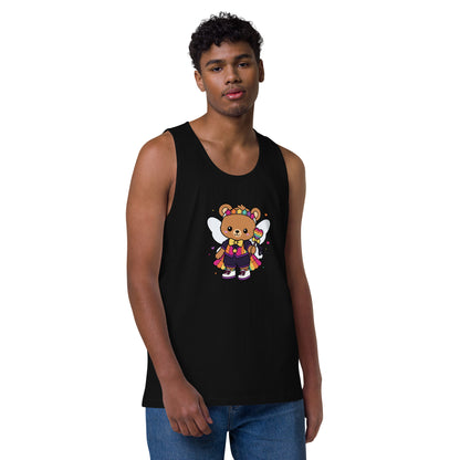 Rainbow Fairy Bear Pride Tank Top | Kawaii LGBTQ Pride Graphic Tank - Spinsterly Co