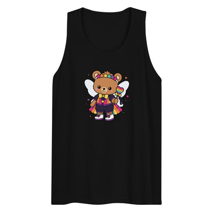 Rainbow Fairy Bear Pride Tank Top | Kawaii LGBTQ Pride Graphic Tank - Spinsterly Co